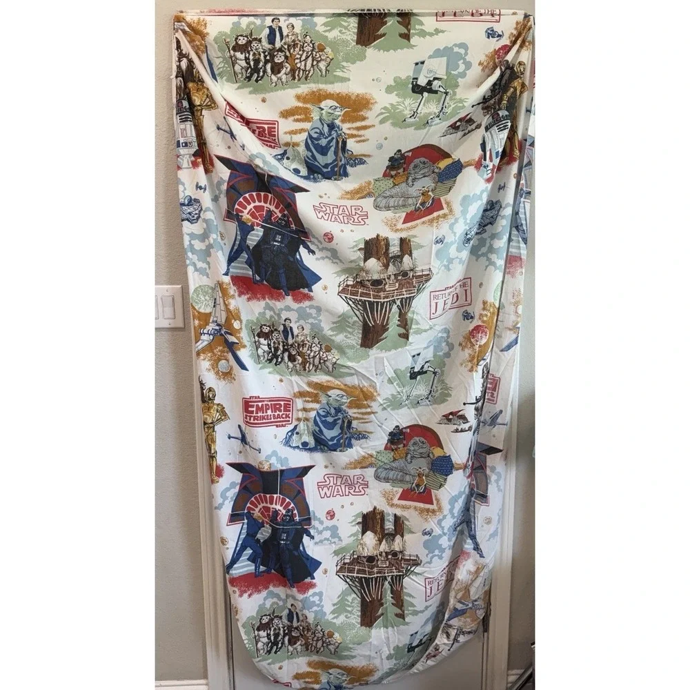 Vintage 1983 Return of the Jedi Star Wars Twin Fitted Bed Sheet Only